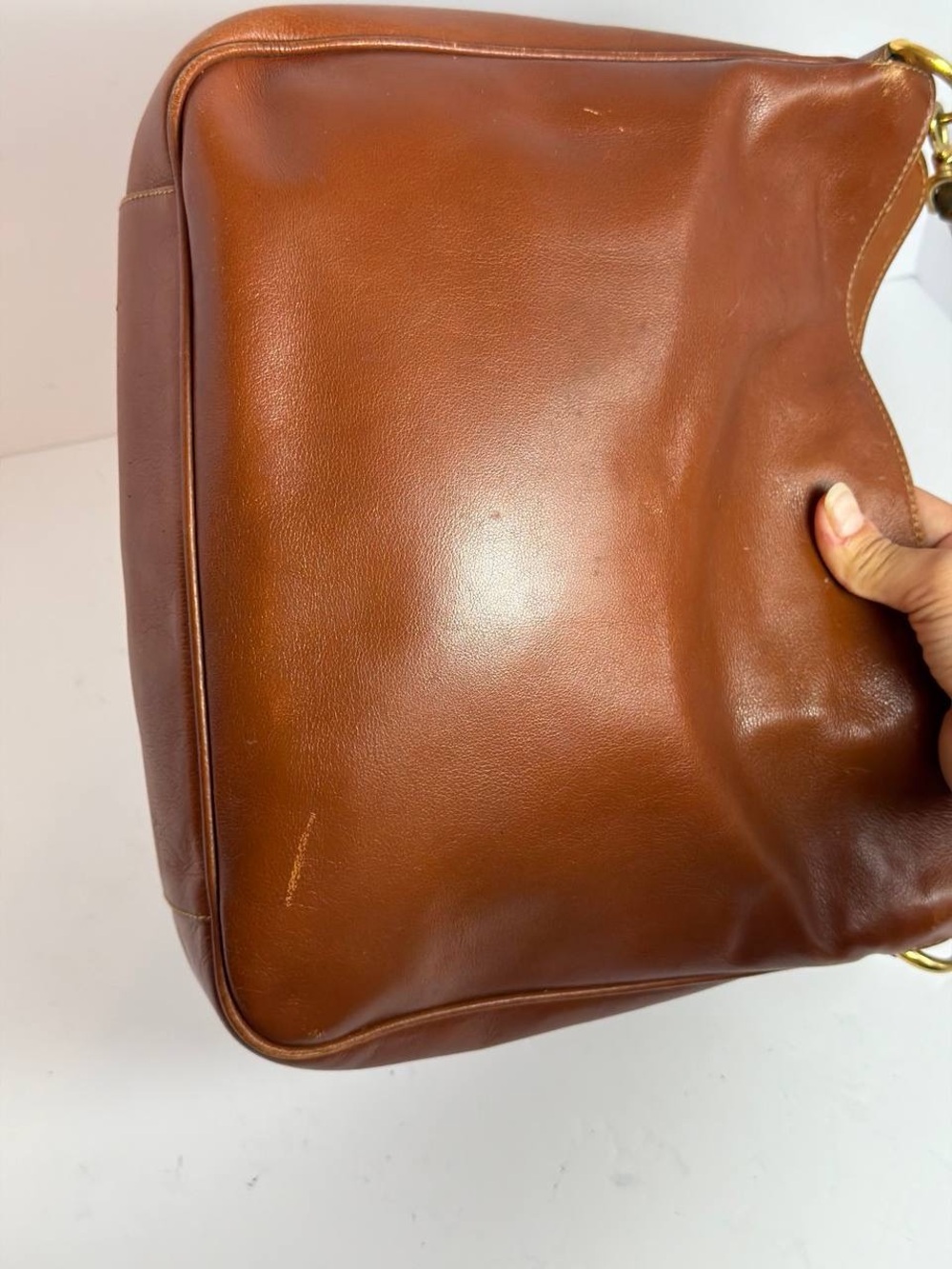 Gucci Bamboo Brown Leather Hobo Shoulder Bag READ - Picture 6 of 13